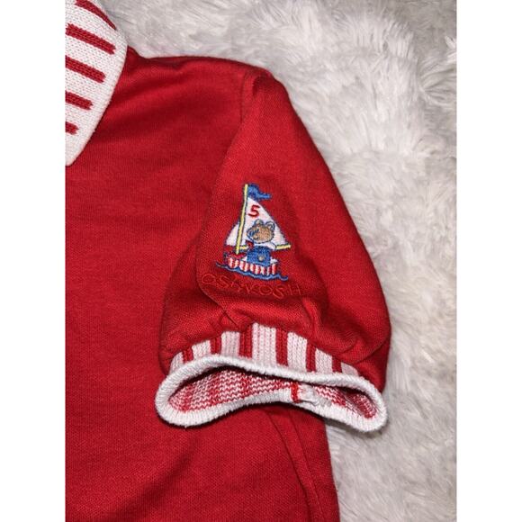 Vintage Osh Kosh "Sailor Bear" sz. 24 mo. red polo top. Classic, adorable - Picture 2 of 10